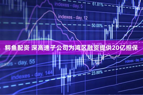 鳄鱼配资 深高速子公司为湾区融资提供20亿担保
